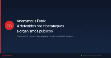 Desarticulado Anonymous Fénix: 4 detenidos por ciberataques a organismos públicos tras la DANA de Valencia