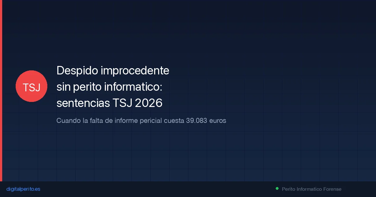 Despido improcedente sin perito informático: sentencias que costaron miles de euros