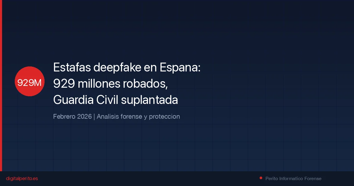 Estafas deepfake en España: 929 millones de euros, Guardia Civil suplantada y famosos como cebo