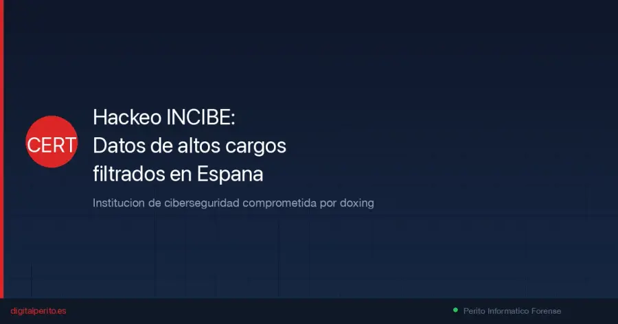 El grupo Police-ESP-Doxed publica DNI, teléfonos y domicilios de directivos del INCIBE, el organismo nacional de ciberseguridad. Analizamos el ataque y sus implicaciones.