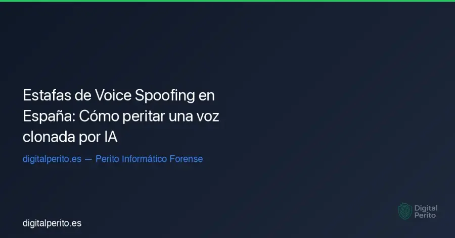 Análisis técnico y legal de la oleada de fraudes mediante clonación de voz por IA en 2026. Metodología forense para detectar suplantaciones en llamadas y audios.